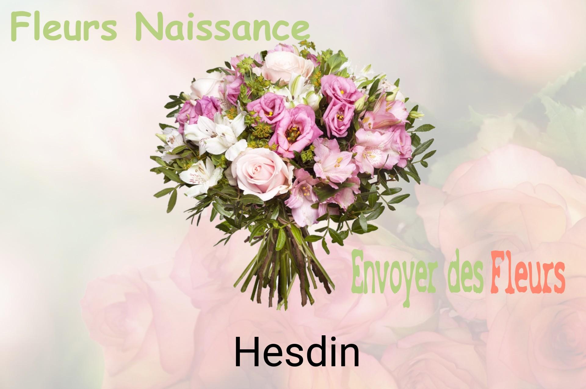 Bouquet de fleurs de naissance livré à Hesdin